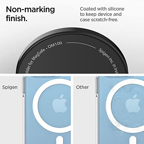 Spigen O-Mag Ring Magnetic Phone Holder Grip Designed for MagSafe Bundle with OneTap Ring Adapter for Mag Safe-Compatibility with EZ-Fit Kit