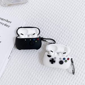 【2 Pack】 Aerymli 3D Game Controller Case for Airpods Pro,3D Cool Airpod Pro Case,3D Cute Kawaii Cool Unique Game Controller Shape Kids Teens Boys Men Soft Case for Airpods Pro 2019/2022 Case