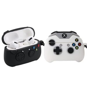 【2 Pack】 Aerymli 3D Game Controller Case for Airpods Pro,3D Cool Airpod Pro Case,3D Cute Kawaii Cool Unique Game Controller Shape Kids Teens Boys Men Soft Case for Airpods Pro 2019/2022 Case