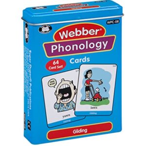 Super Duper Publications | Webber® Phonology Cards - Gliding | Speech Therapy - Phonology Flashcards | Educational Learning Resource for Children