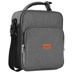 kissleaf Lunch Box for Men Women Insulated Lunch Bag Reusable Lunch Box for Office Work Leakproof Freezable Cooler Lunch Bag for Adults