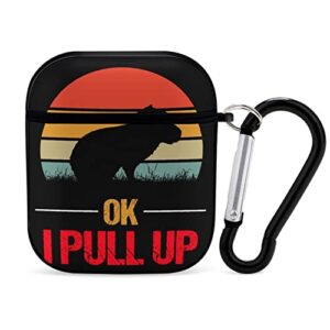 capybara pull up cover for airpod case with keychain full protective the pc shell accessories compatible airpods 1&2 for women men girl boy