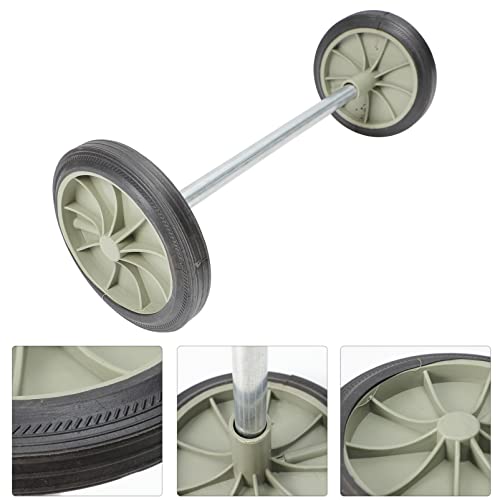 Operitacx Small Trash Can Replacement Wheel Garbage Bin Wheel Wastebasket Pulley Wheel Replacement Parts for Garden Street Patio Trash Can (Wheel Diameter 7 inches)