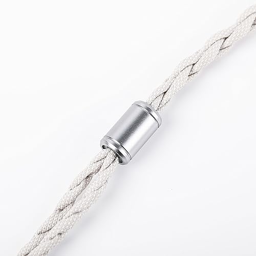 Linsoul Tripowin Alture 26AWG OCC Single Crystal Copper Silver-Plated Upgrade Cable for Over-Head Headphone (Grey, Dual 3.5mm, 3.5mm Plug, 2m Length)