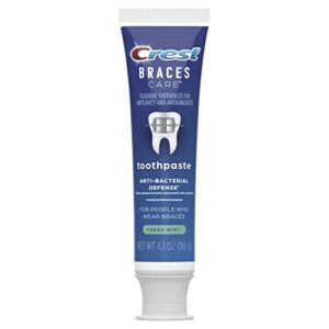 Crest Braces Care Fresh Mint Toothpaste 4.1 oz (Pack of 3)