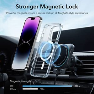 ESR Krystec Clear Case with HaloLock Compatible with iPhone 14 Pro Max Case Bundle Tempered-Glass Screen Protector Compatible with iPhone 14 Pro Max