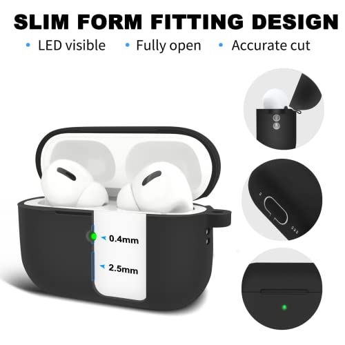 Linsaner AirPods Pro 2/1 case with Liquid Lanyard,Soft Silicone Protective Cover with Keychain,Full Protective Silicone Skin Accessories for Women Men Girl with Apple AirPods Pro 2/1 Case
