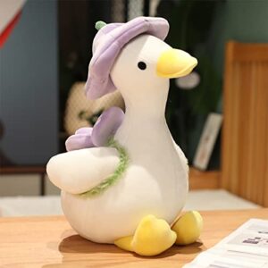 Soft Duck Plush Stuffed Animal Pillow:Cute Yellow Novelty Cuddle Duckling Hugging Pillow animals Fuzzy Toy Sleeping Plushie for Home Decor Gift for Girls Boys Kids Birthday Valentine Christmas(15.7in)
