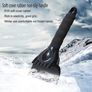 Zqilin 4 Magical ice scrapers - Round Windshield ice Wiper, Funnel Snow Remover, 2Pcs snowless Scraper with Ergonomic Handle, 6 Pieces in Total.