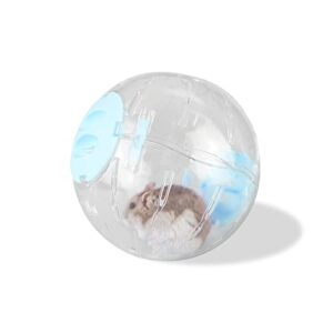andiker hamster ball, 5.52in transparent hamster running ball with breathable holes easy to install hamster exercise ball for small animals to keep fit or do more sports hamster wheels