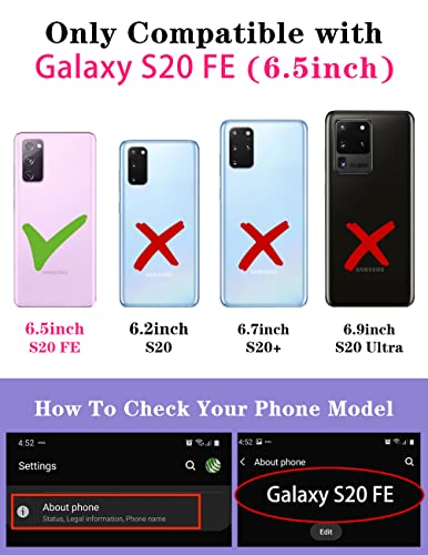 Goocrux (2in1 for Samsung Galaxy S20 FE 5G Case Sun and Moon for Women Girls Cute Stars Space Phone Cover with Slide Camera Cover+Ring Holder Fashion Golden Print Design Cases for S20FE 6.5''
