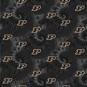 purdue university cotton fabric by sykel-licensed purdue boilermakers tye dye cotton fabric