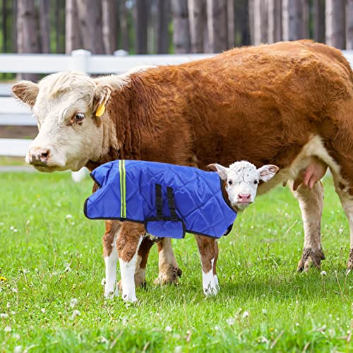 TEHAUX Goat Blanket, Sheep Blanket Livestock Shelter Windproof Goat Coat Warmming Thickened Calf Blanket for Calf Goat Horse Sheep - 108 * 85cm/42.44 * 33.41inch (Random Color)