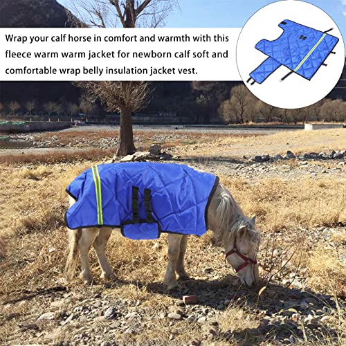 TEHAUX Goat Blanket, Sheep Blanket Livestock Shelter Windproof Goat Coat Warmming Thickened Calf Blanket for Calf Goat Horse Sheep - 108 * 85cm/42.44 * 33.41inch (Random Color)