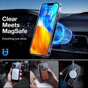 TORRAS Magnetic Designed for iPhone 13 Pro Max Case, [Military Grade Drop Tested] [Compatible with MagSafe] Shockproof Hard Soft Slim Protective Case for iPhone 13 Pro Max, Clear