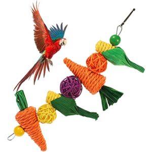 luozzy birds chewing toy birdcage hanging toy parakeets diversion toy bird cage accessories