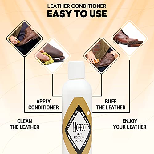 Premium Leather Conditioner for Boots, Shoes, Bags, Furniture, Car Interior, & More- Non-Toxic & Will Not Darken Leather- Made in USA Since 1907-8oz Bottle