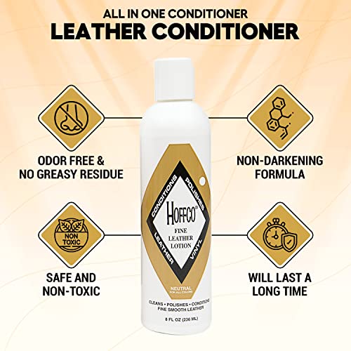 Premium Leather Conditioner for Boots, Shoes, Bags, Furniture, Car Interior, & More- Non-Toxic & Will Not Darken Leather- Made in USA Since 1907-8oz Bottle