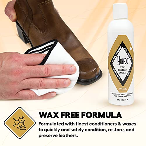 Premium Leather Conditioner for Boots, Shoes, Bags, Furniture, Car Interior, & More- Non-Toxic & Will Not Darken Leather- Made in USA Since 1907-8oz Bottle