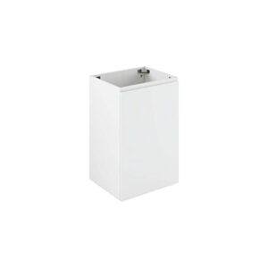 Modway Vitality 18" Wall-Mount Bathroom Vanity (Sink Basin Not Included), 18 Inch, White