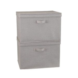 Household Essentials, Silver Wide KD Storage Lid Box