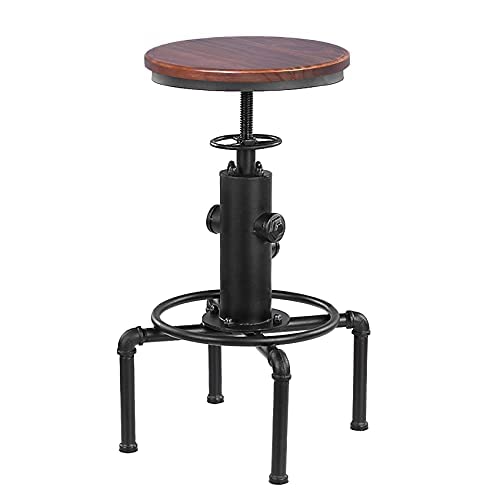 FUBIRUO Kitchen Table Set, 3 Piece Pub Table Set, Modern Round bar Table and Stools for 2, Bistro Bar Height Table Industrial Bar Stools Height Adjustable Easy Assemble for Kitchen Dining