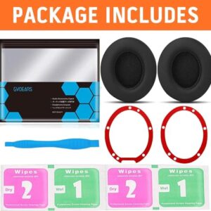 GVOEARS Replacement Ear Pads for Beats Studio 3, Cushions for Beats Studio 3 Replacement Ear Pads for Beats Studio 2&3 Wired & Wireless Not Fit Beats Solo On-Ear Headphone with Thicker Memory Foam