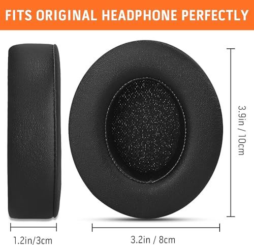 GVOEARS Replacement Ear Pads for Beats Studio 3, Cushions for Beats Studio 3 Replacement Ear Pads for Beats Studio 2&3 Wired & Wireless Not Fit Beats Solo On-Ear Headphone with Thicker Memory Foam