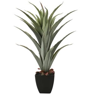 softflame 27in artificial agave plant potted plants, artificial plant perfect for home office indoor decoration