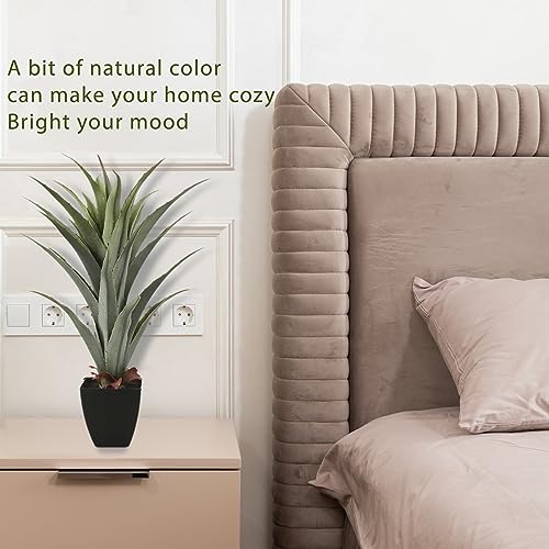 Softflame 27in Artificial Agave Plant Potted Plants, Artificial Plant Perfect for Home Office Indoor Decoration