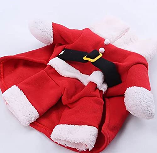 Christmas Cat Funny Clothes! Pet Santa Outfit with Hat! Dogs & Cats Santa Claus Suit Winter Coat! Christmas Costume Set for Small, Medium and Large Pet! Choose Your Size! (Small)