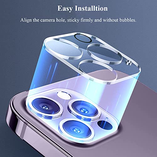 ZXZone [4 Pack] Camera Lens Protector Designed for iPhone 14 6.1" ＆ iPhone 14 Plus 6.7" Accessories Camera Cover 9H Hardness, Ultra HD Easy to Install