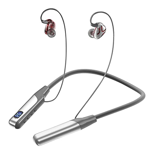 2022 New Bluetooth Headset Plug in Card is Applicable to Many Mobile Phones on The Market 5.3 Wireless Sports Headset for Sports Gym Outdoor,Best Gifts (Silver)