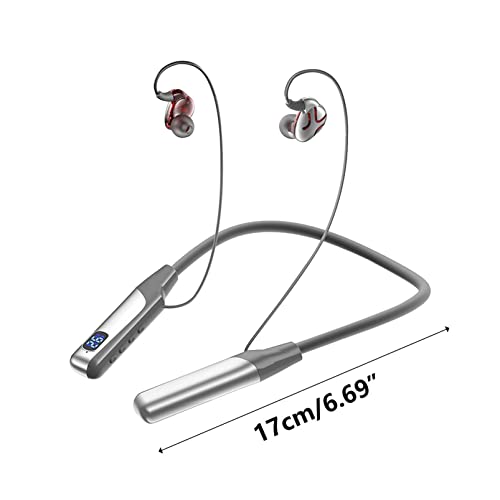 2022 New Bluetooth Headset Plug in Card is Applicable to Many Mobile Phones on The Market 5.3 Wireless Sports Headset for Sports Gym Outdoor,Best Gifts (Silver)