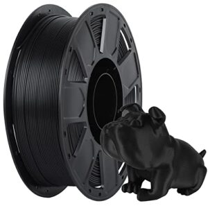 creality pla filament 1.75mm, ender pla 3d printer filament no-tangling smooth printing without clogging no warping, fit most fdm 3d printers, 1kg spool, accuracy +/- 0.02mm, black