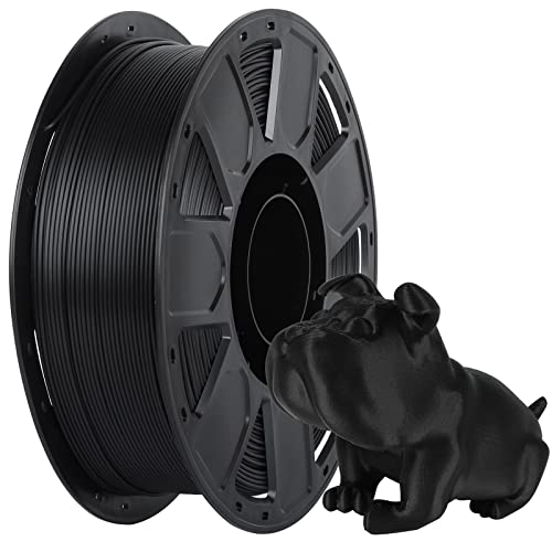 Creality PLA Filament 1.75mm, Ender PLA 3D Printer Filament No-Tangling Smooth Printing Without Clogging No Warping, Fit Most FDM 3D Printers, 1kg Spool, Accuracy +/- 0.02mm, Black