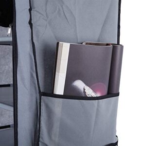 Yueylf Fashionable Room-Saving 9 Lattices Non-Woven Fabric Shoe Rack Gray
