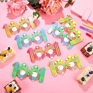 Yexiya 200 Pieces 100 Days of School Paper Glasses Bulk 100th Day Glasses 100th Day Activities Gifts for Kids Boys Girls Colorful Classroom School Celebration Party Decorative Supplies