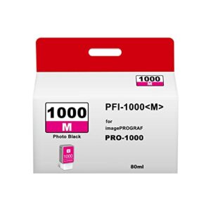 pfi-1000 magenta individual ink-tank, compatible with canonink lucia pro pfi1000 pfi-1000m for canon imageprograf pro-1000 printer
