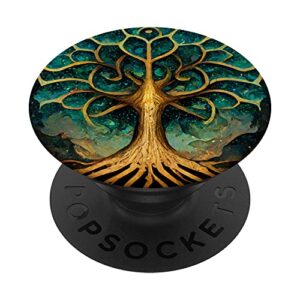 the divine tree of life seen from space engulfs the sun popsockets swappable popgrip