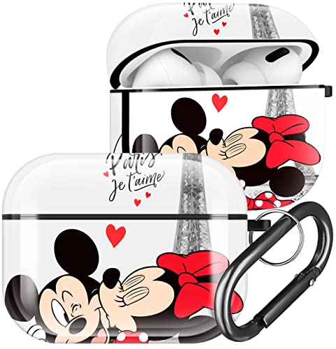 Jowhep for AirPods Pro 2019/Pro 2 Case 2022 Cartoon Cute Anime Design IMD Cover Fashion Funny Fun Character Cool Kawaii Unique Cases for Apple AirPod Air Pods Men Boys Girls Kids Teen Minni Mick