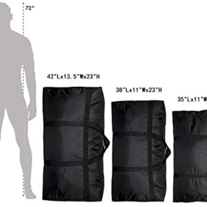 YiKitHom Extra Large Storage Duffle Bag for Travel, Black Oversized Giant Big Traveling Duffle Bag
