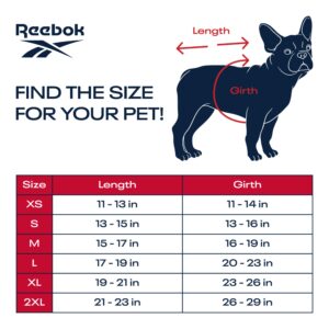 Reebok Dog Puffer Jacket - Waterproof Dog Vest with Hoodie, Dog Winter Clothes for Small, Medium, and Large Dogs, Premium Windproof Dog Snow Jacket Perfect for Cold Weather, Comes with Leash Hole