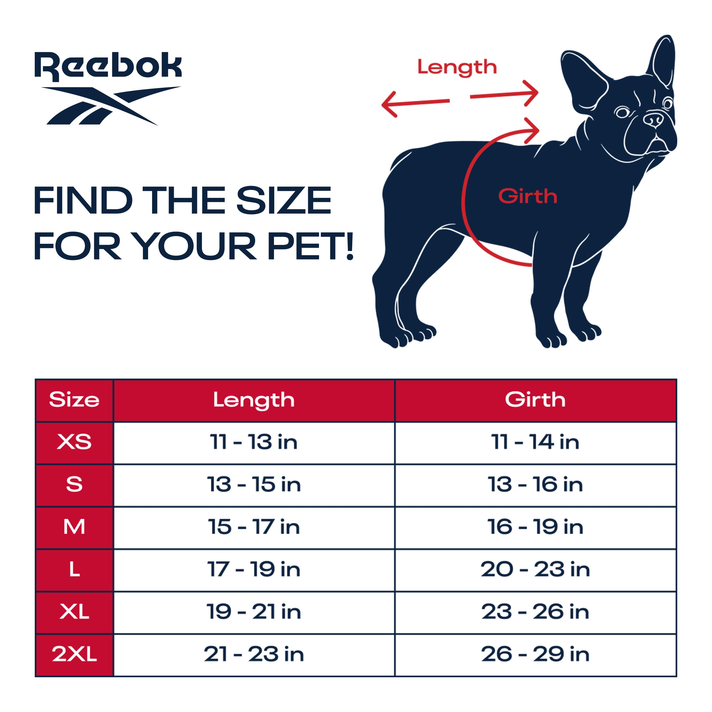 Reebok Dog Puffer Jacket - Waterproof Dog Vest with Hoodie, Dog Winter Clothes for Small, Medium, and Large Dogs, Premium Windproof Dog Snow Jacket Perfect for Cold Weather, Comes with Leash Hole