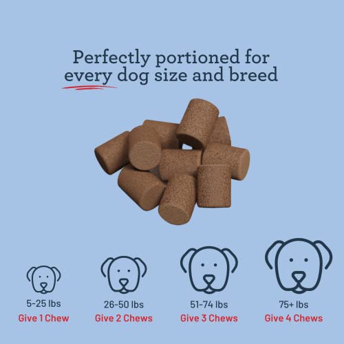 Kradle Calming Chews, Daily Calming Aid for Dogs | 75 Chicken Flavor Soft Dog Calming Chews | Relief for Separation Anxiety, Thunder, Fireworks, and Car Rides with BotaniTek Calming Formula