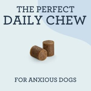 Kradle Calming Chews, Daily Calming Aid for Dogs | 75 Chicken Flavor Soft Dog Calming Chews | Relief for Separation Anxiety, Thunder, Fireworks, and Car Rides with BotaniTek Calming Formula