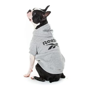 reebok dog hoodie – fleece dog sweater with leash hole, cold winter dog sweatshirt for small medium and large dogs, premium dog fall sweater pullover hoodie, cozy warm perfect dog christmas outfit