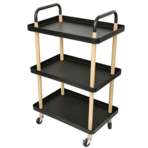 YXBDN Kitchen Three-Story Multi-Function Installation cart Living Room Home Accessories Storage Rack (Color : C)