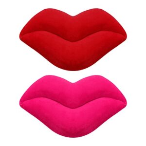 2pcs Lip Pillows Couch Bed Throw Pillows Bedroom Decoration Throw Pillows Plush Pillows for Couches