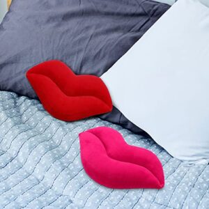 2pcs Lip Pillows Couch Bed Throw Pillows Bedroom Decoration Throw Pillows Plush Pillows for Couches